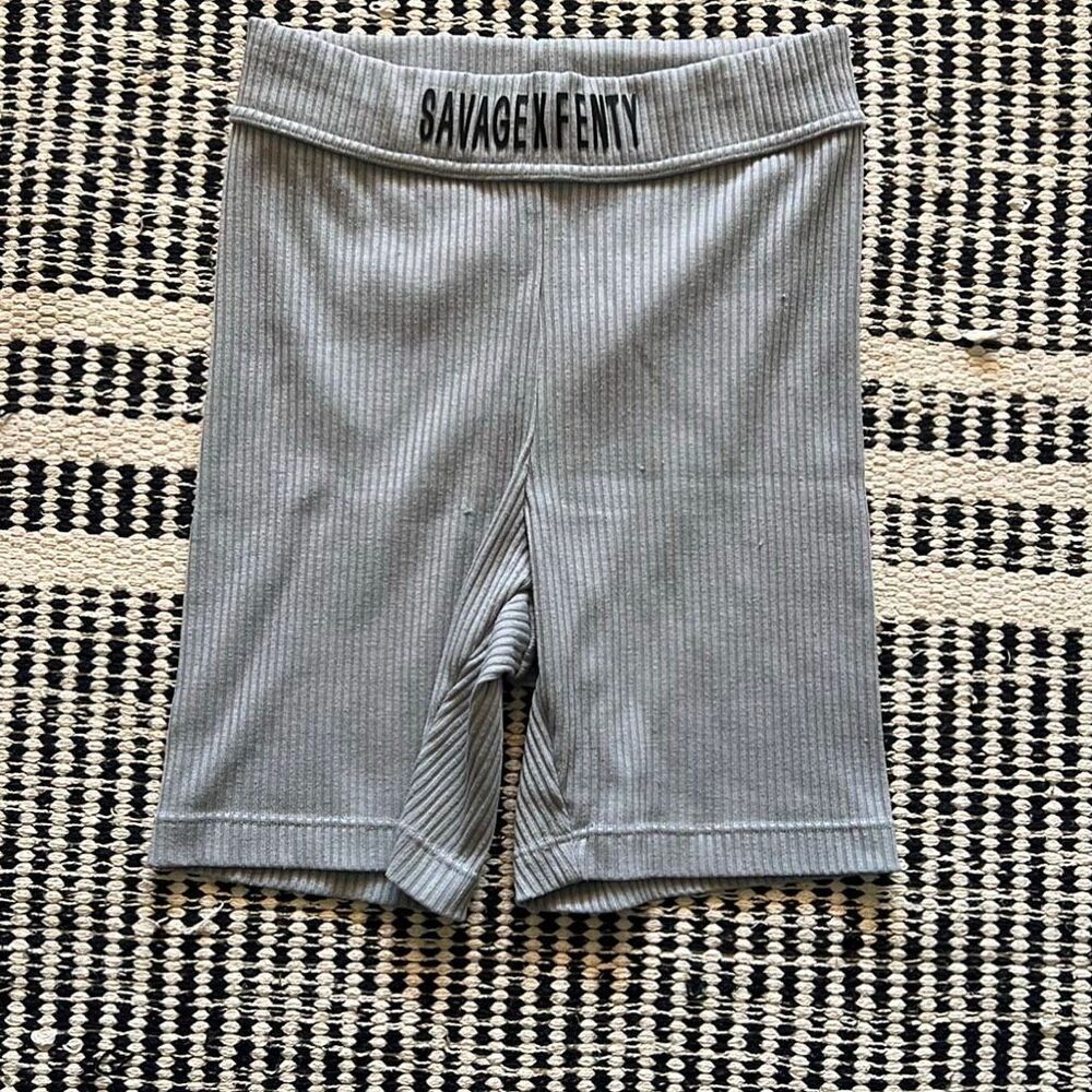 Savage Fenty Size small gray biker shorts